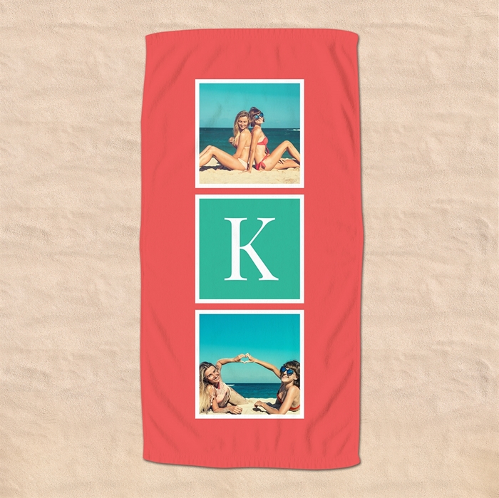 Picture of Monogram Photo Beach Towel