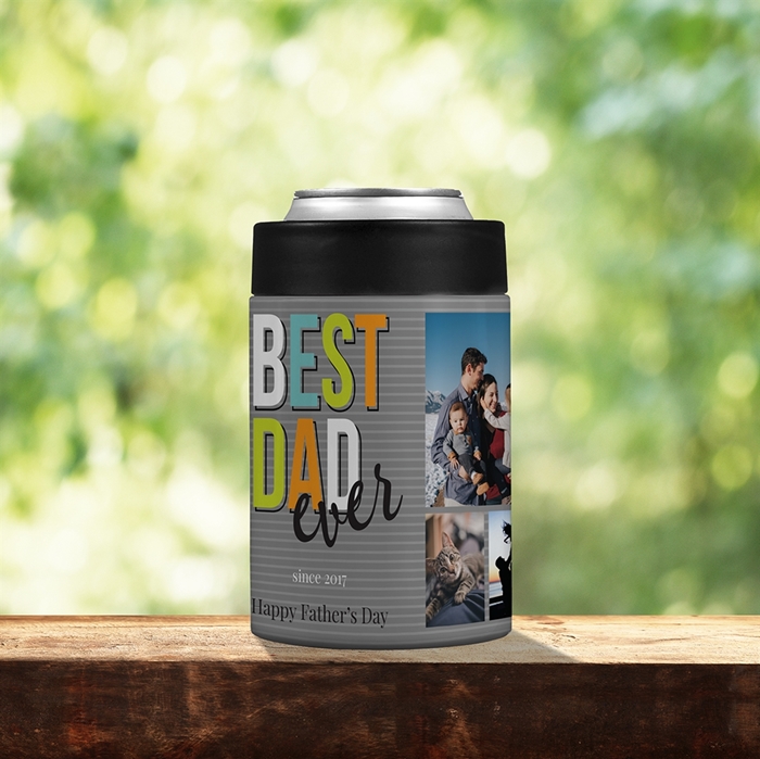 Picture of Best Dad Ever Stainless Steel Koozie