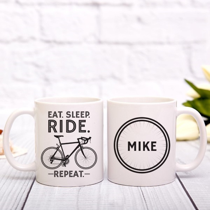 Picture of Eat. Sleep. Ride. Repeat. Personalized Mug