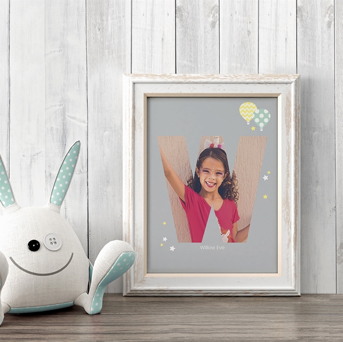 Picture of Baby & Kids Letter W Poster