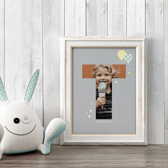 Picture of Baby & Kids Letter T Poster