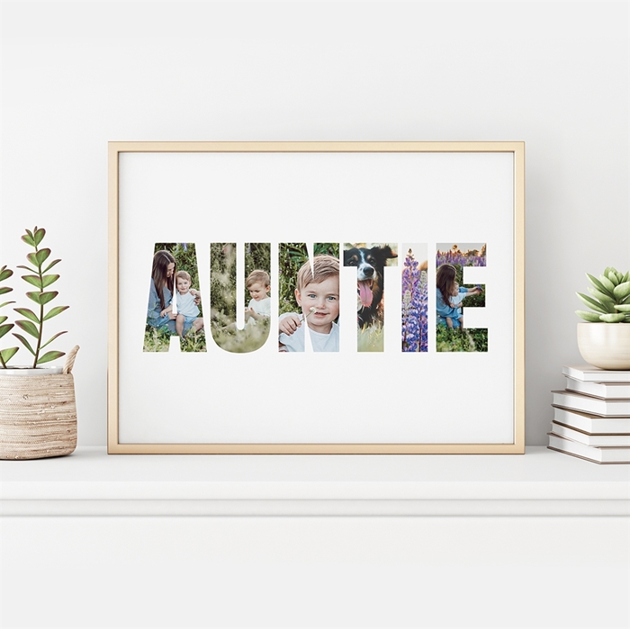 Picture of Auntie Photo Personalized poster